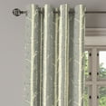 thumbnail image 2 of Ambesonne Birch Grommet Curtain, Trees Nature Boho Composition, 50" x 96", Pale Yellow and Warm Taupe, 2 of 6