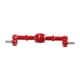thumbnail image 4 of Puente de puerta de eje trasero RC, pieza de coche RC, eje de metal para coche de control remoto MN82 1:12 Rojo, 4 of 9