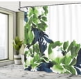 thumbnail image 4 of Ambesonne Floral Shower Curtain, Flowers in Watercolor Effect, 69"Wx75"L, Fern Green, 4 of 4