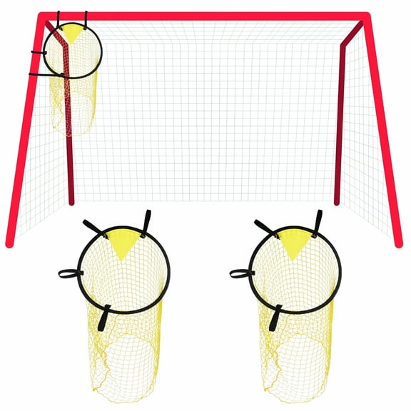 BESTSKY 2 Pcs Football Targets Soccer Goal Net Soccer Training Practice