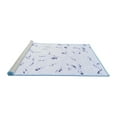 thumbnail image 2 of Ahgly Company Machine Washable Indoor Rectangle Solid Blue Modern Area Rugs, 4' x 6', 2 of 4