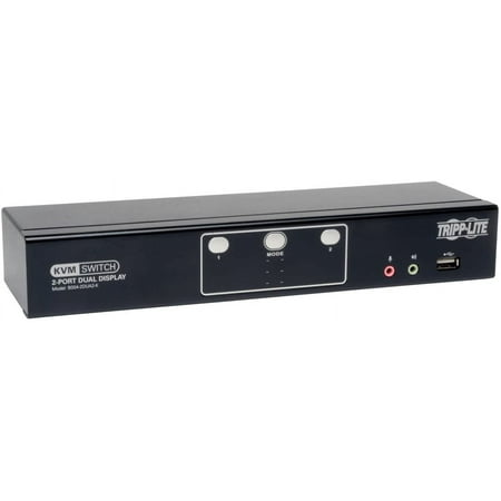 UPC: 0037332180322 | Tripp Lite 2-Port Dual Monitor DVI KVM Switch with Audio and USB 2.0 Hub Cables Included