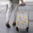 thumbnail image 3 of Pioneer Flower Floral Print Pattern Luggage Cover Fashion Suitcase Cover Baggage Covers Fit 25-28 Inch Luggage (Go Travel), 3 of 5