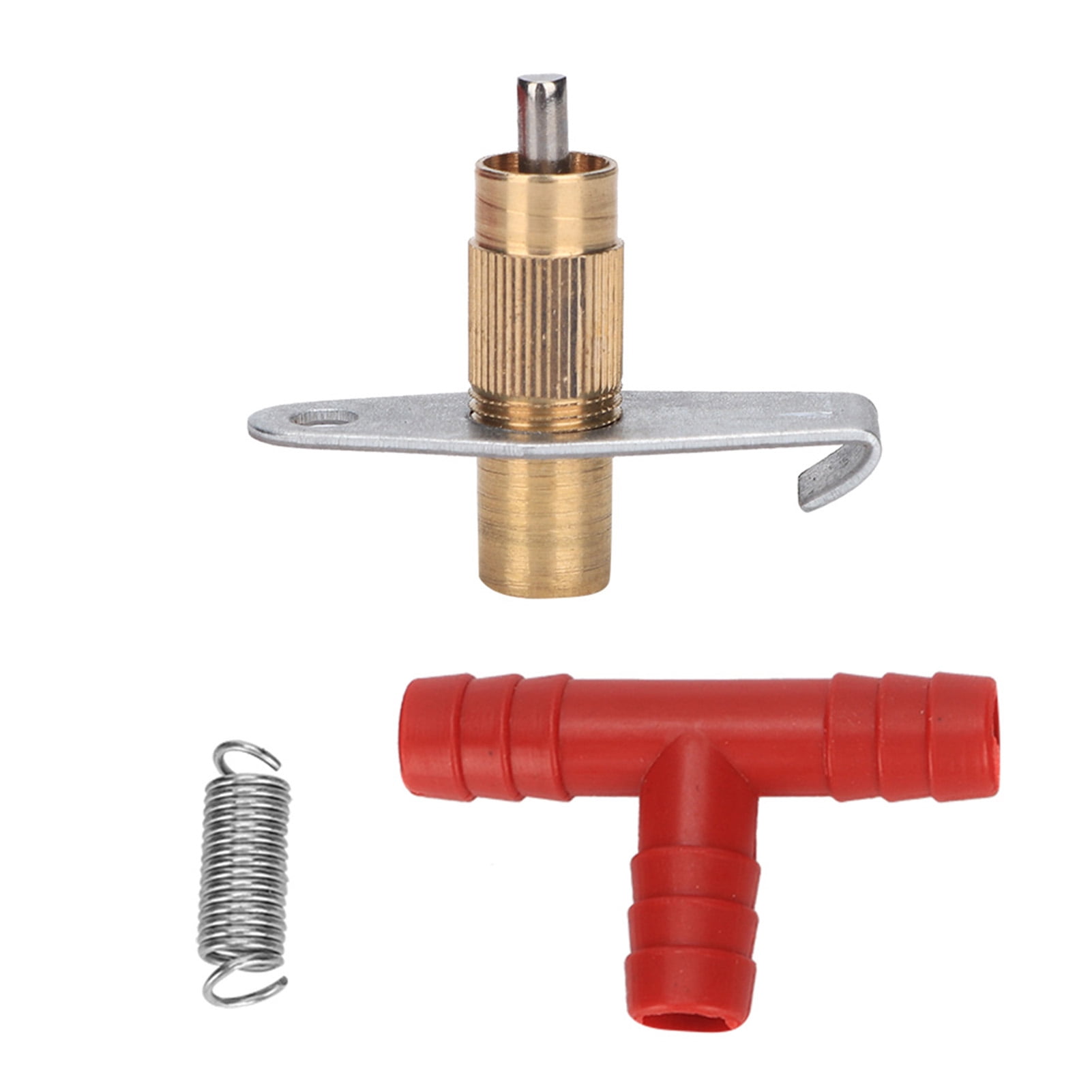 Riousery 100PCS Automatic Rabbit Water Drinker Feeder Copper Nipple T-Junction Farm Animal Supplies Red 0.31 inches / 8mm
