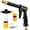 Black_B, variant on Pressure Washer Gun, High Pressure Water Hose Nozzle for Car Wash and Patio Cleaning, 6.69 Inch Compact Wand with 3 Quick Connectors, Black, YDYB