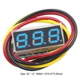thumbnail image 4 of Probador voltaje digital 3 cables 0-100 V Mini voltímetro 0 28 pulgadas () Azul, 4 of 4