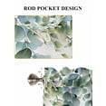 thumbnail image 7 of Sage Green Eucalyptus Leaves Living Room Curtains 72 Inches length, Spring Rustic Botanical Window Treatment Curtain Drapes, Light Filtering Drapes for Bedroom Laundry Room, 52"x72", 2 Panels, 7 of 7