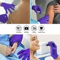 thumbnail image 5 of SafeHealth HD Nitrile Exam Disposable Gloves, 4.5 Mil, Latex Free, Powder Free, Cobalt Blue, Finger Textured, Case of 1000, Size S, 5 of 6