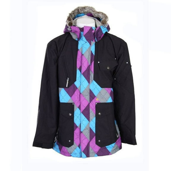 Special Blend Men's Utility Snowboard Jacket in Gnargyle Black, Small