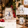 thumbnail image 5 of Christmas Glasses, Stemless Drinking Glass Cups for Xmas Birthday Party Home Kitchen Tabletop Holiday Decor, 5 of 7