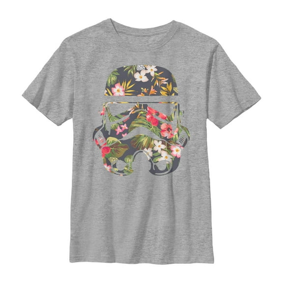 Boy's Star Wars Tropical Stormtrooper  Graphic Tee Athletic Heather Medium
