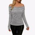 thumbnail image 5 of T Shirts for Women Sequin Tops for Women Long Sleeve Silver Sparkly Tops for Women Shiny Top Womens Fashion Holiday Tops for Women Dressy, 5 of 8