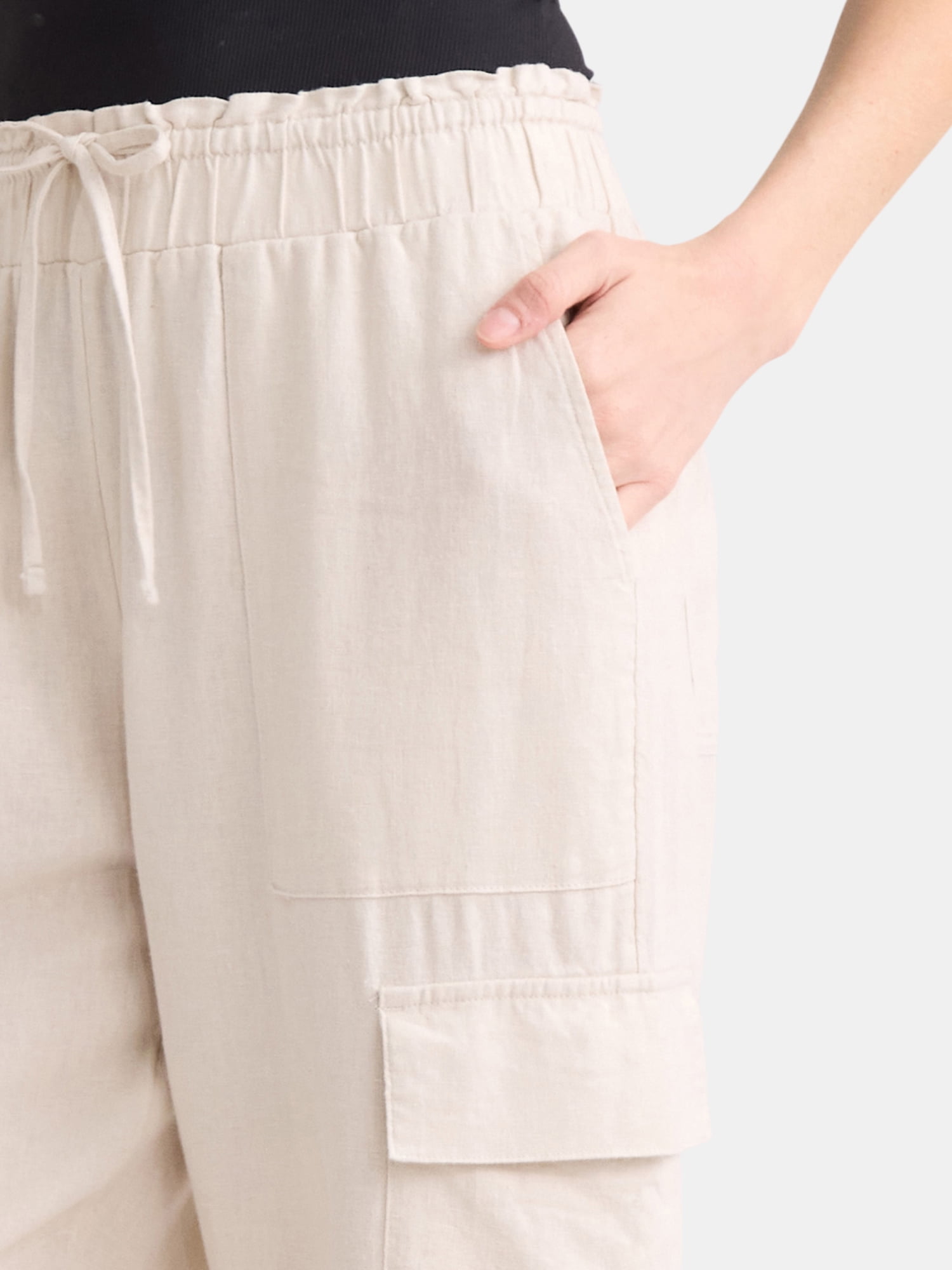 Time and Tru Linen Straight Pant, 27" Inseam, sizes XS-XXXL