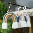 thumbnail image 1 of Porte-clés Coloré Pompons Unisexe Compact Longue Durée Porte-Clés Sac Décoration, 1 of 8