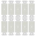 thumbnail image 2 of CMPle - placa de pared decora 1 inserto con abertura flexible placa de pared de decoración de pandillas individuales - blanco - (10 paquete), 2 of 2