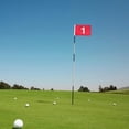 thumbnail image 6 of GARENDE Golf Flag Putting Green Flag Numbered Golf Accessories Red 19.3x12.6 inch for Practice Backyard Country Club Lawn Golfer Gift 1, 6 of 9