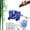 Blue+5, variant on Chainsaw Sharpener, Portable Hand-Crank Chain Saw Sharpener Tool with Grinding Burrs, Manual Chainsaw Blade Sharpener for Woodworkers & Gardeners, Fits Most Chains