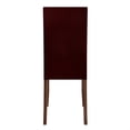 thumbnail image 6 of Castle Place Elegant Button Tufted Velvet Upholstered Dining Chairs, Red, Set of 2, 6 of 9