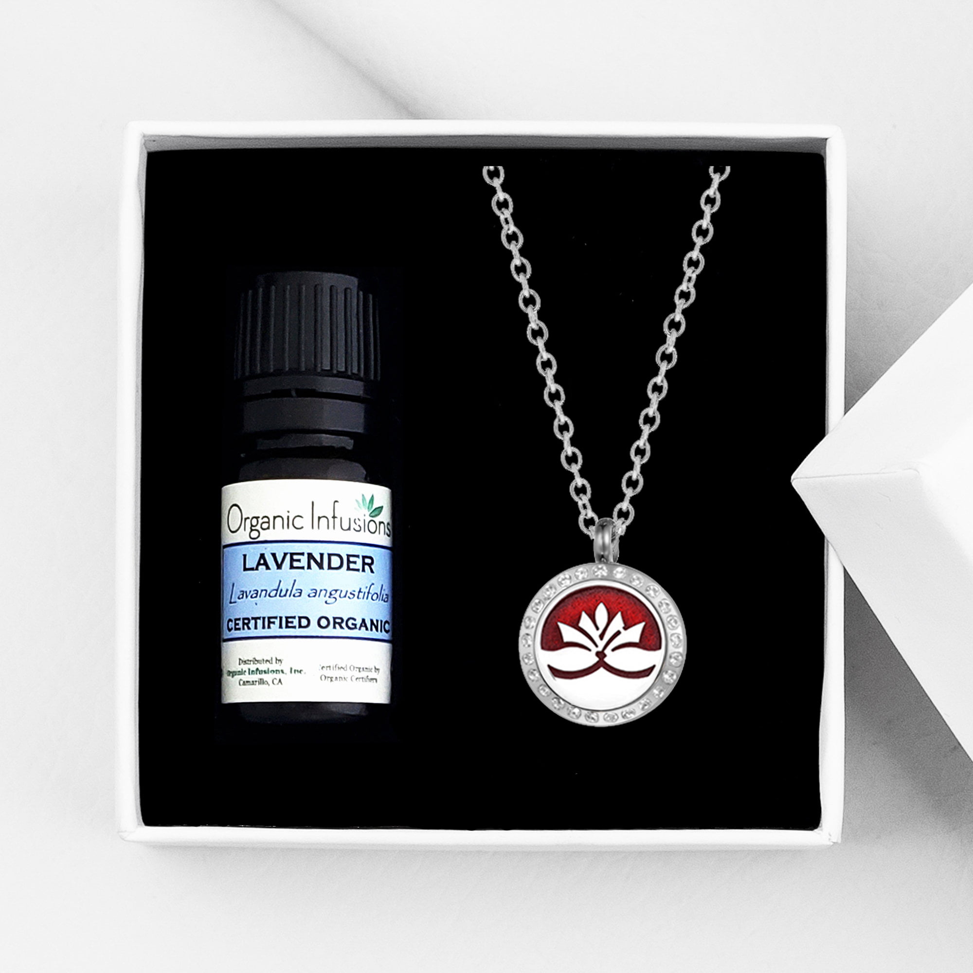 Dragon Aromatherapy Essential Oil Necklace Pendant Diffuser W/ 6 Volcanic stones 