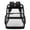 Black, variant on MuXiKeJi Clothes Clear Backpack, 15 Inch Heavy Duty Transparent School Bookbag with Reflective Strip, Cute Backpack