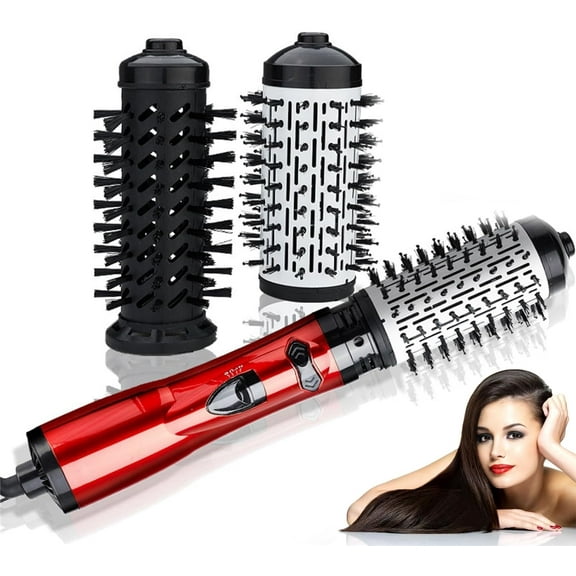3 in 1 Hot Air Styler,Rotating Blow Dryer, 3 in 1 Hot Air Styler,3-in-1 Hot Air Styler and 360 Rotating Hair Dryer,3Gear Temperature Electric Negative Ion Hair Styler Brush