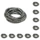 thumbnail image 3 of Bandas para el cabello Sonducket 10 piezas con purpurina soporte protector ajustable Negro plata 10Conjunto, 3 of 6