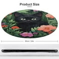 thumbnail image 2 of The Cat Is Hiding Washable Round Rug -Circle Area Rugs for Nursery Bedroom, Vintage Non Slip Non Shedding Low Pile Carpet for Living Room Coffee Table Entryway, 2 of 7