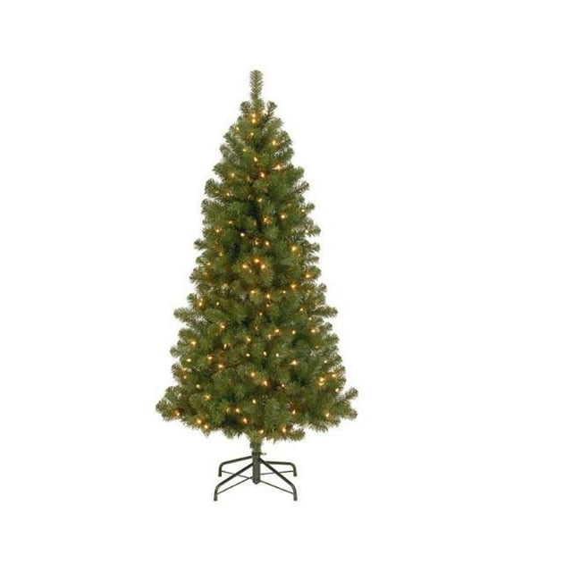 National Tree WCFG7-347-70 7 ft. Canadian Fir Grande Hinged Tree in Metal Stand With 350 Clear Lights