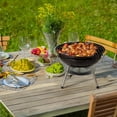 thumbnail image 4 of Asador de Carbón Portátil de 36 cm con Tapa y Parrilla de Acero Inoxidable para Exteriores, Camping, Picnic y Patio – Orzel, 4 of 6