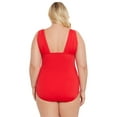 thumbnail image 3 of Time and Tru Women's and Women's Plus Plunge One Piece Swimsuit, Sizes XS-3X, 3 of 10