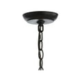 thumbnail image 6 of JONATHAN Y Soka 4-Light 20" Adjustable Globe Metal/Rope LED Pendant, Black/Brown, 6 of 6