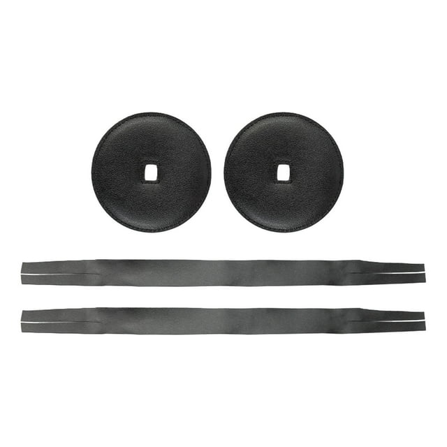Correa de mano CUTICAT para platillos de cuero con almohadillas Negro 40 cm x 3 cm