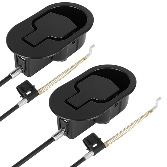 Nonley - Juego de 2 piezas de repuesto de manijas reclinables de metal con cable, manija universal para sofá reclinable, se adapta a la mayoría de los principales muebles de sillas reclinables, cable