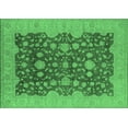 thumbnail image 1 of Ahgly Company Indoor Rectangle Oriental Emerald Green Industrial Area Rugs, 8' x 10', 1 of 4