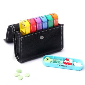 Pill Organizer Set Weekly Portable Waterproof Pill Storage Box Pill Holder Case
