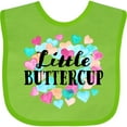 thumbnail image 3 of Inktastic Little Buttercup Hearts Boys or Girls Baby Bib, 3 of 4