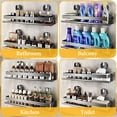 Rustproof Steel Shower Rack, Large Capacity Bathroom Organizers and ...
