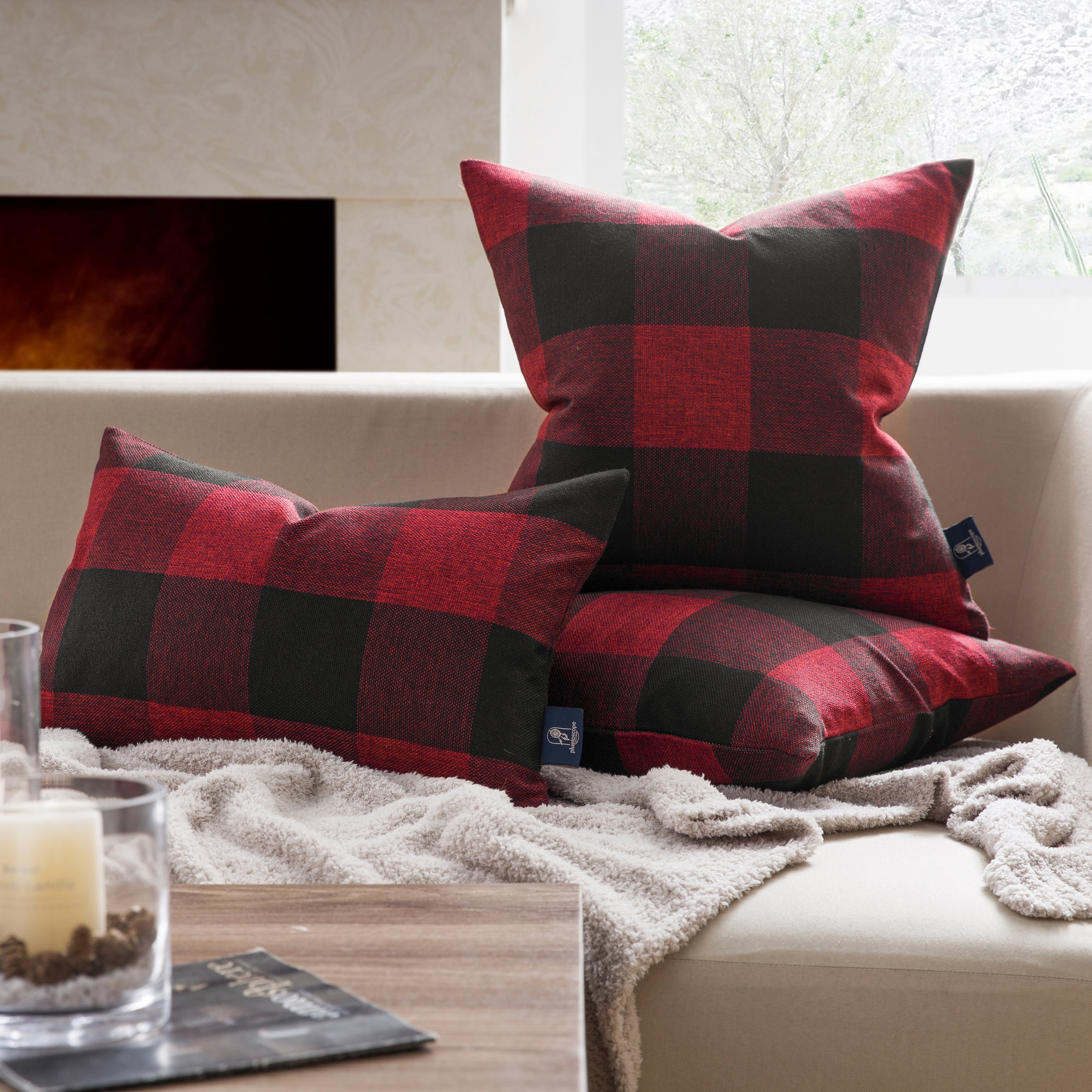 Winter Plaid // Throw Pillow – Twelve9 Printing