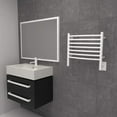 thumbnail image 2 of Amba Jeeves HCW Curved Towel Warmer with 7 Bars in White, 2 of 2