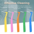 thumbnail image 2 of L-Shaped Interdental Brush Set 5PCS Dental Floss Picks Plaque Remover Teeth Cleaning Brush Tooth Gap Cleaner for Orthodontic Care and Oral Hygiene, 2 of 5