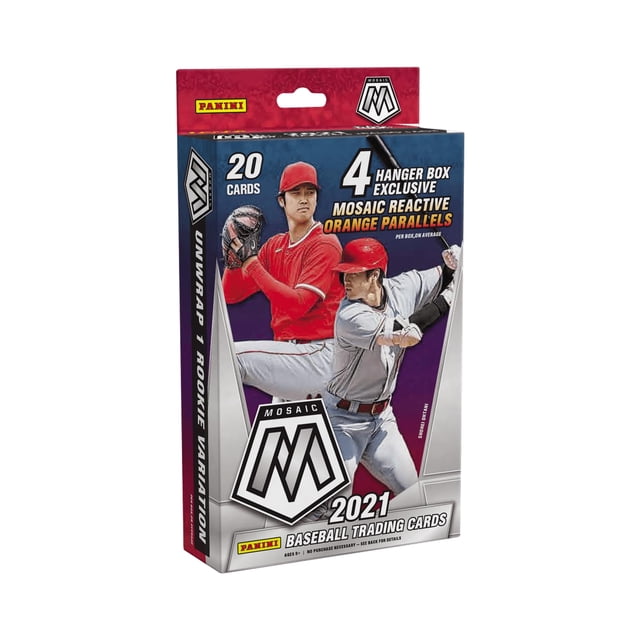 Cajas de tarjetas de béisbol Panini 2021 Mosaic Hanger Box 20 ct