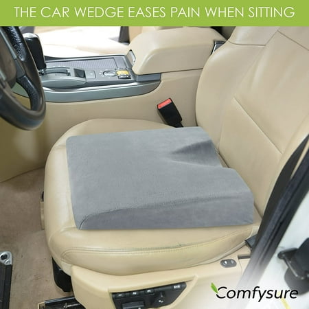 Car Seat Wedge Pillow Memory Foam, Best Wedge Car Seat Cushion