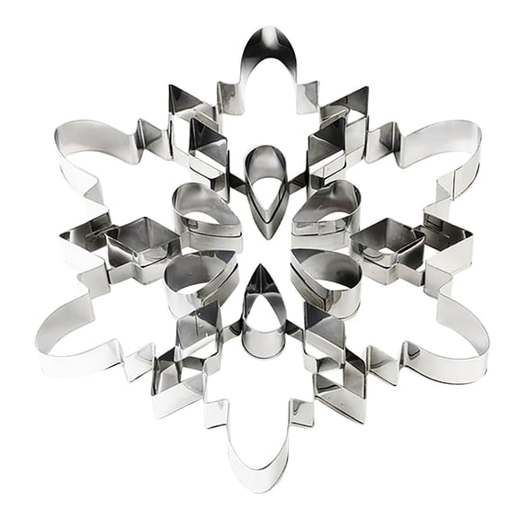Clearance Cake Mould under $5,Large Snowflake Cookie Cutter 7.5 Inch –Tin Plated Steel Cookie Cutters Large Snowflake Cookie