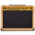 thumbnail image 1 of LyxPro 40 Watt Electric Guitar Amplifier | Solid State Studio Amp with 8â€ 4-Ohm Speaker, Custom EQ Controls, Drive, Delay, Â¼â€ Passive/Active/Microphone Inputs, Aux in & Headphone Jack - Natural, 1 of 15