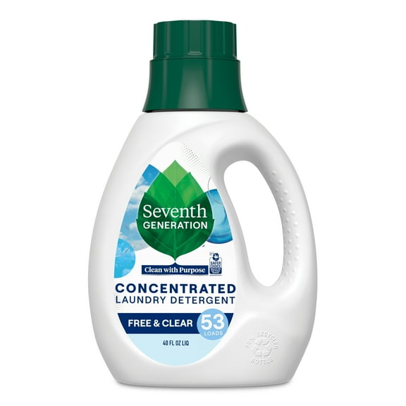 Seventh Generation Concentrated Liquid Laundry Detergent Fragrance-Free, 40 fl oz