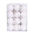 thumbnail image 3 of Mini Shatterproof Ball Ornaments, Christmas Ornament Set, Holiday Tree Decor, Festive Bauble Gift for Family Home, 2", White, 24 Pack, 3 of 4