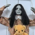 thumbnail image 3 of Frederick The Floating Phantom - Animated Halloween Swinging Girl Decoration with Sound and LED Eyes - Scary Outdoor and Indoor Layout Prop, 3 of 4