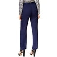 thumbnail image 2 of MICHAEL KORS $88 Womens New 3784 Navy Tie Straight leg Casual Pants XL B+B, 2 of 3