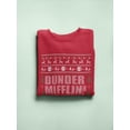 thumbnail image 3 of Dunder Mifflin Christmas Pattern Sweatshirt Men The Office, Male 3X-Large, 3 of 4