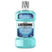 Listerine Ultraclean Antiseptic Mouthwash, Tartar, Arctic Mint, 500 mL